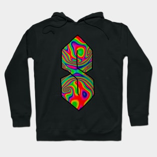 90's "S" Tie Dye - y2k 2000's colorful trippy psychedelic amazing incredible design Hoodie